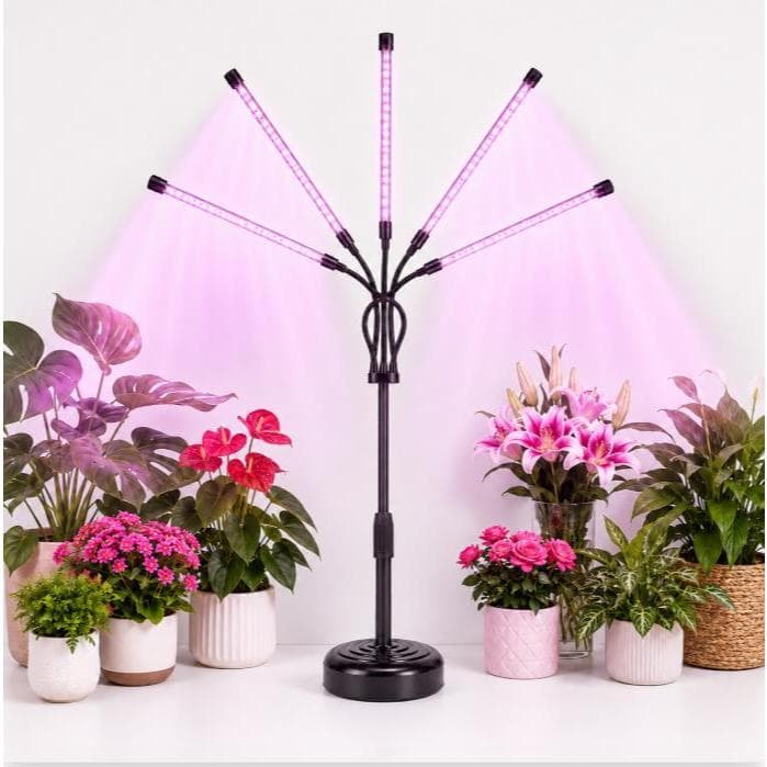 5 Dimmable LED Lamp and Time to Stimulate Plant and Seed Growing with Clip