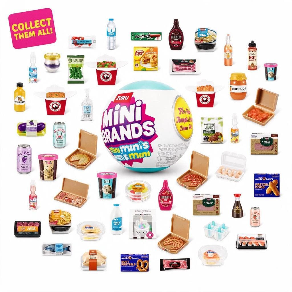 Capsulas Surpresa para Mini Geladeira, Mini Minis Colecionável, Divertido