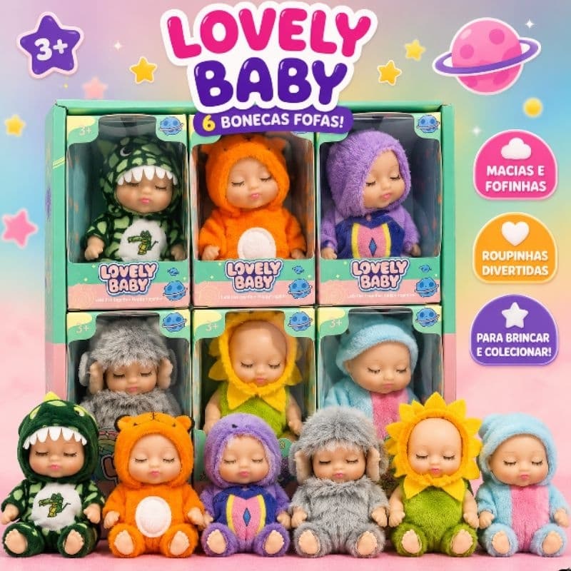 Bonecas Bebê Reborn Miniaturas Infantil Fantasia/Bonequinha Colecionável
