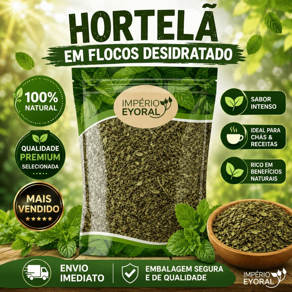 Hortelã Desidratado Triturado 1kg