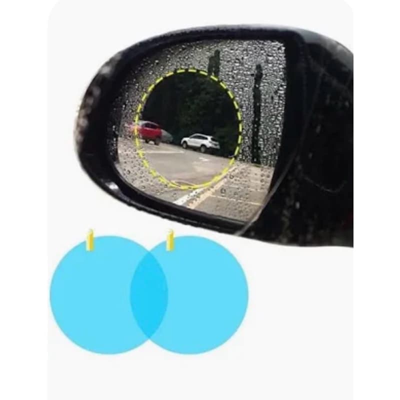 Par Película Retrovisor Anti reflexo Embaçamento