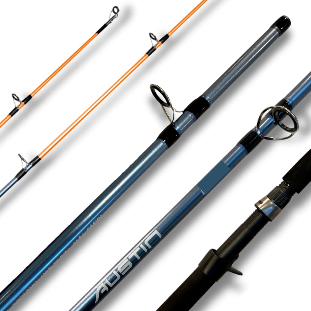 Vara Barata Para Carretilha Maruri Austin 2,40m 60lbs Pesqueiro Cast 170g Pop Fishing Tamba Pirarara