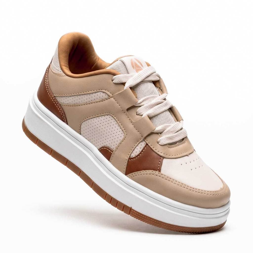 Tênis Feminino Casual Sintético Street Moderno Confortável Alafine