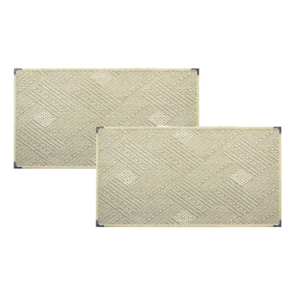 Kit 02 Tapete Sisal Lancer Porta Beira De Cama 50cmx80cm Capacho