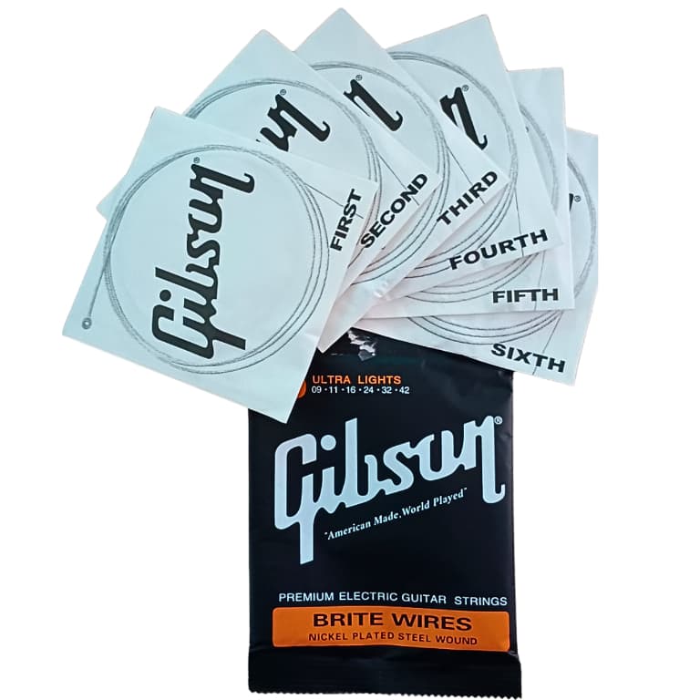 Cordas de Guitarra Gibson Corda para Guitarra Encordoamento - 09