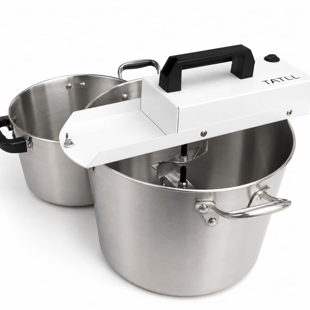 Combo Panela e Caldeirão Mexedor Automático TATLL 8L + 14L | Especial para Doces e Salgados - Bivolt