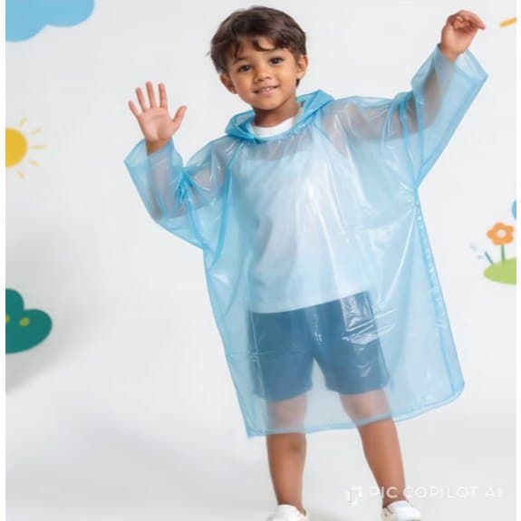 Kit Capa de Chuva Infantil Descatável
