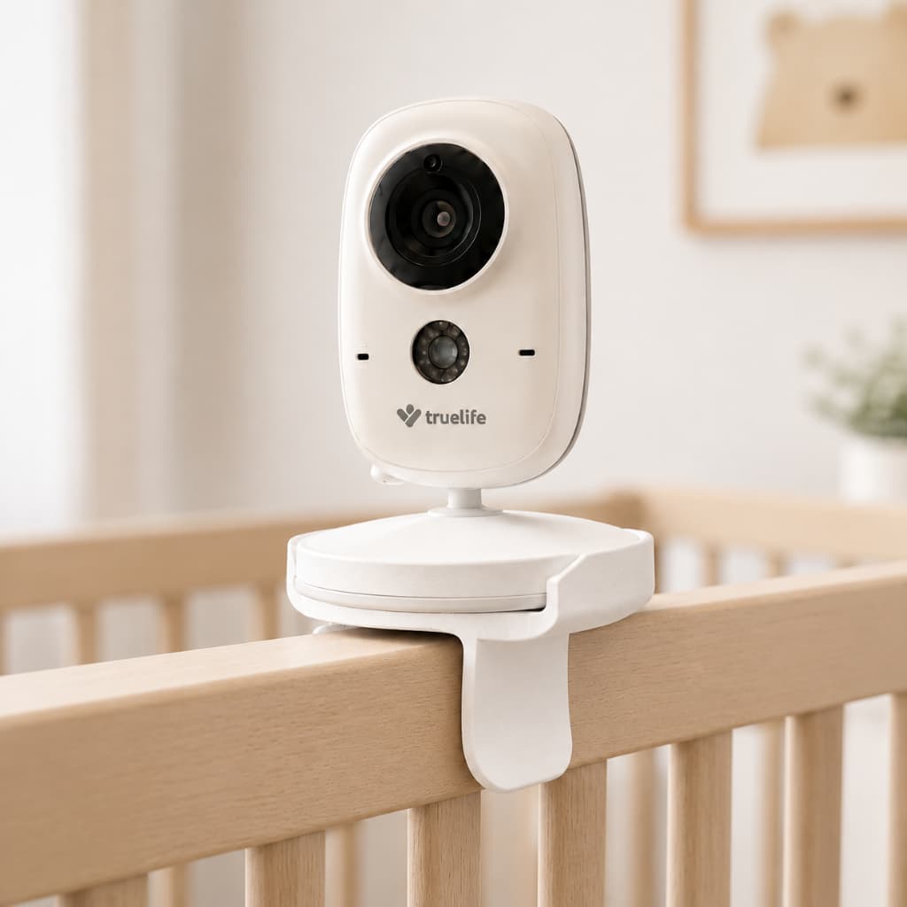 Suporte Universal Babá Eletrônica e Monitor Bebê Ajustável Flexível e Resistente para Berço Sem furos Câmera Bebê