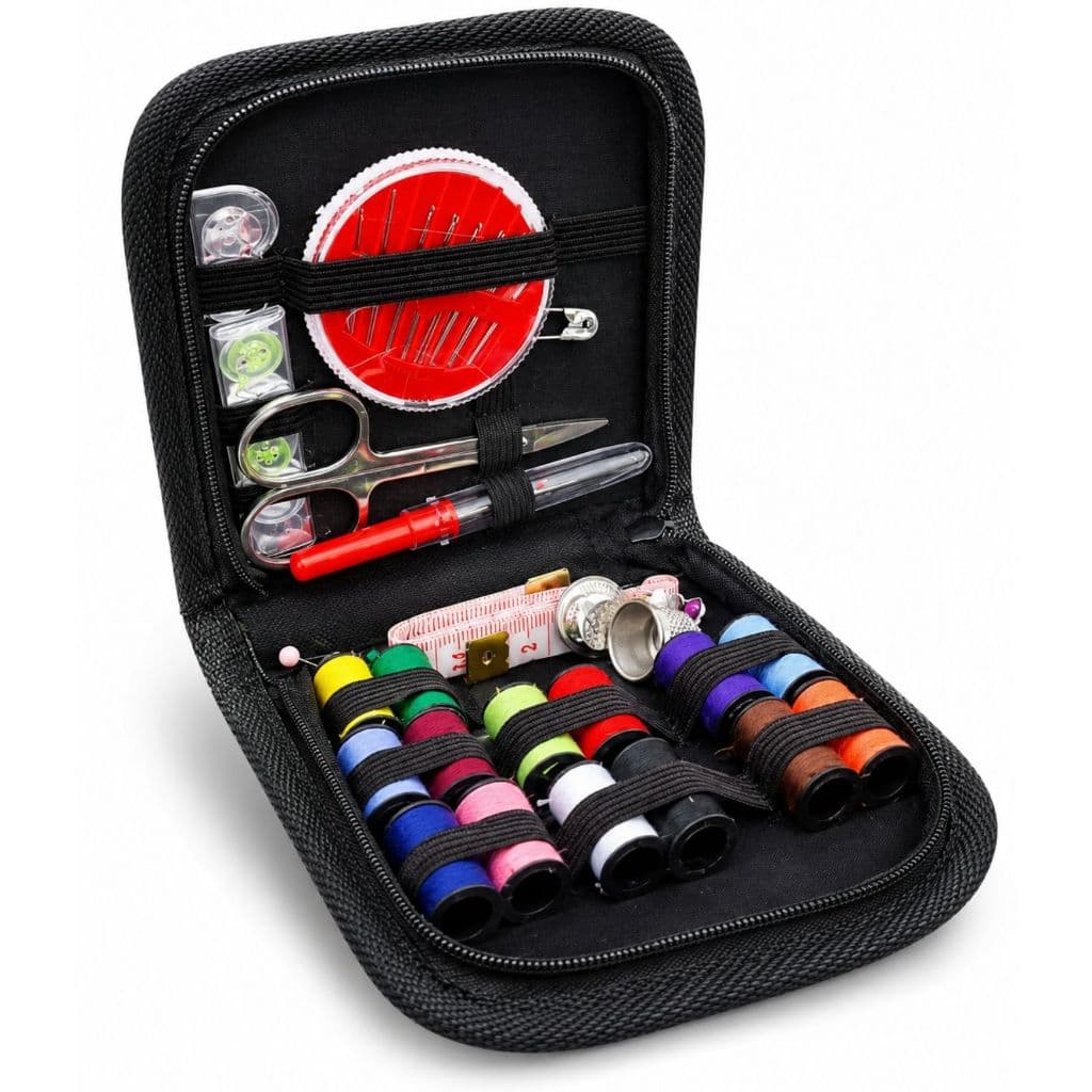 Kit Costura Completo Com Pçs Para Reparo Com Estojo alfinete fio linha
