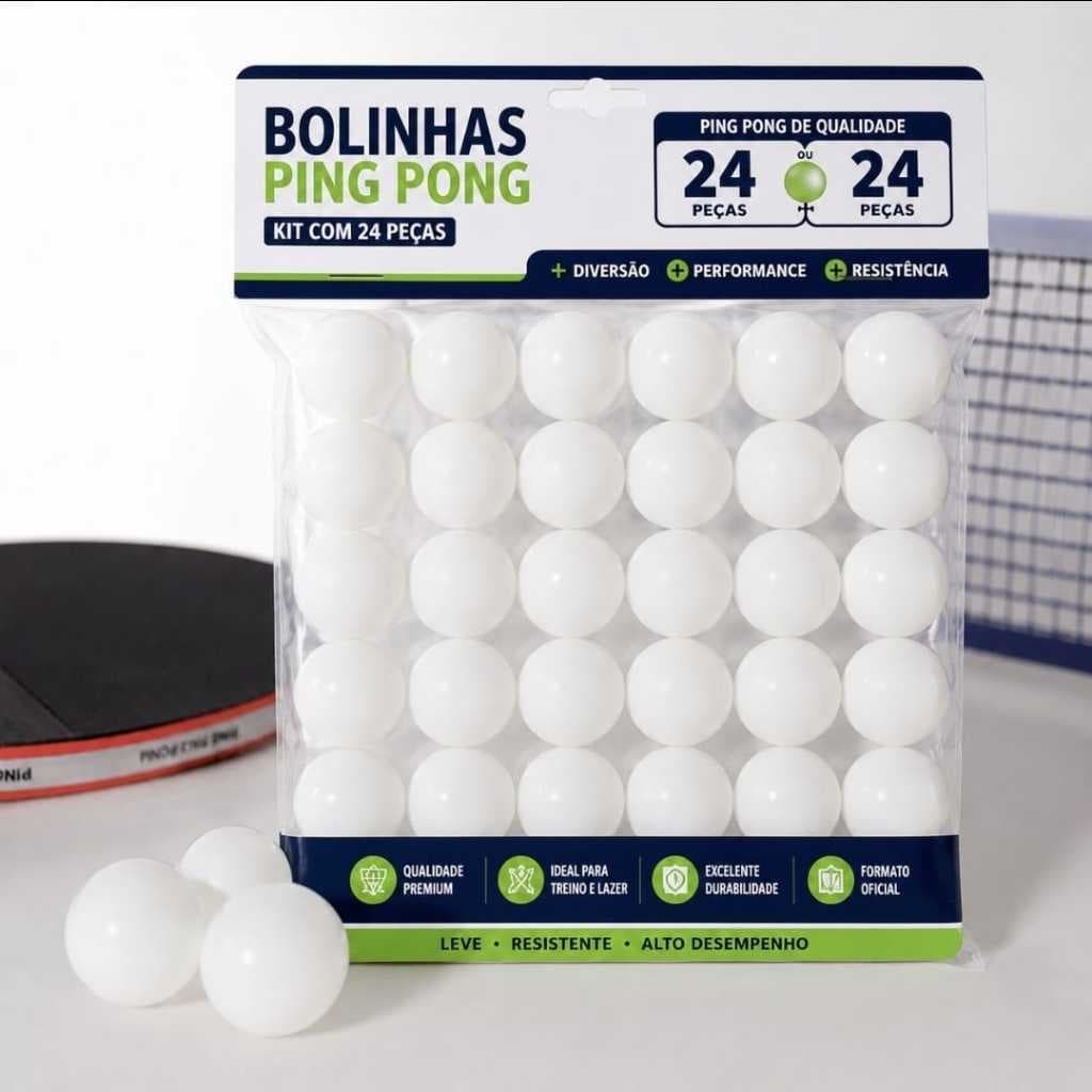 Boolinhas De Ping Pong, Para Jogos De Tênis De Mesa Com 24 Unidades De Bola