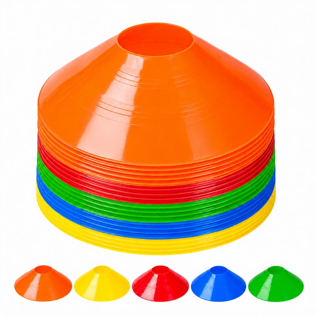 Kit 20 Chapéu Chinês Cones Treino Funcional Agilidade 19cm