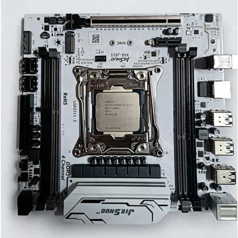 Placa Mãe X99 JieShuo - Socket LGA2011-3, DDR3 e Painel Traseiro Incluso