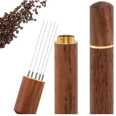 Aço inoxidável café em pó tamper espresso pó agitador distribuidor nivelador wdt ferramentas café mexendo barista