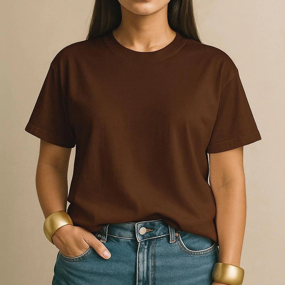 T-SHIRT CAMISA BLUSA GOLA O FEMININA BASICA 100% ALGODÃO LISA