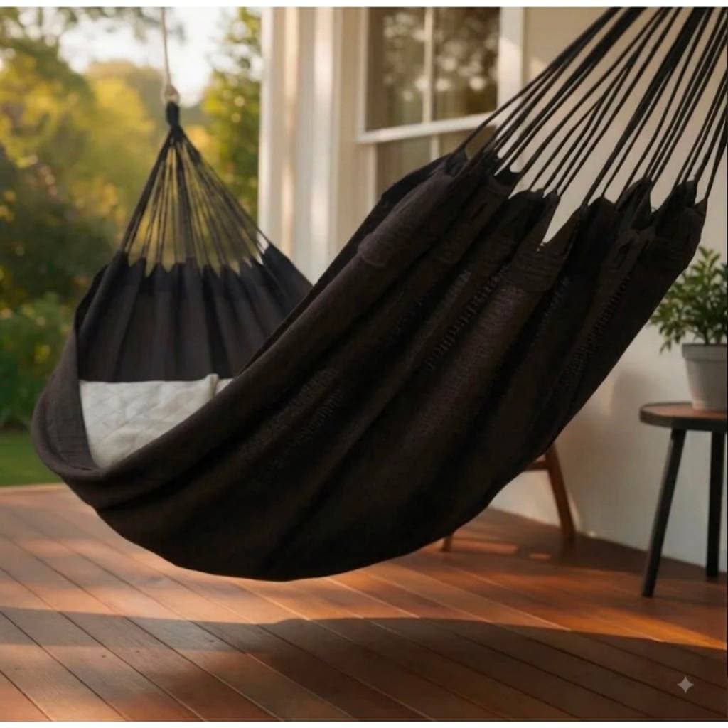 Rede de Descanso Dormir Nylon Impermeável Luxo - Cores Lisas