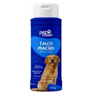 Talco Banho à Seco Macho para Cães 100g - Pet Clean