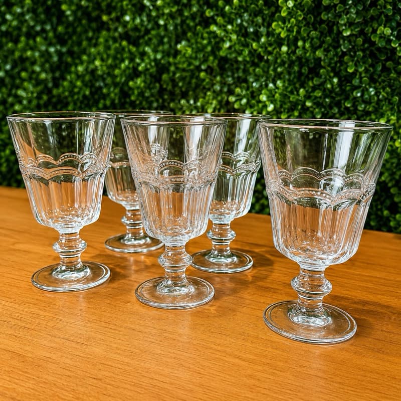 Jogo 6 taças Taça  Belle Epoque 225ml Vidro - Lyor