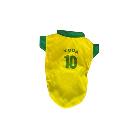 Roupa Pet Verde e Amarelo Yoda 10 NOVO