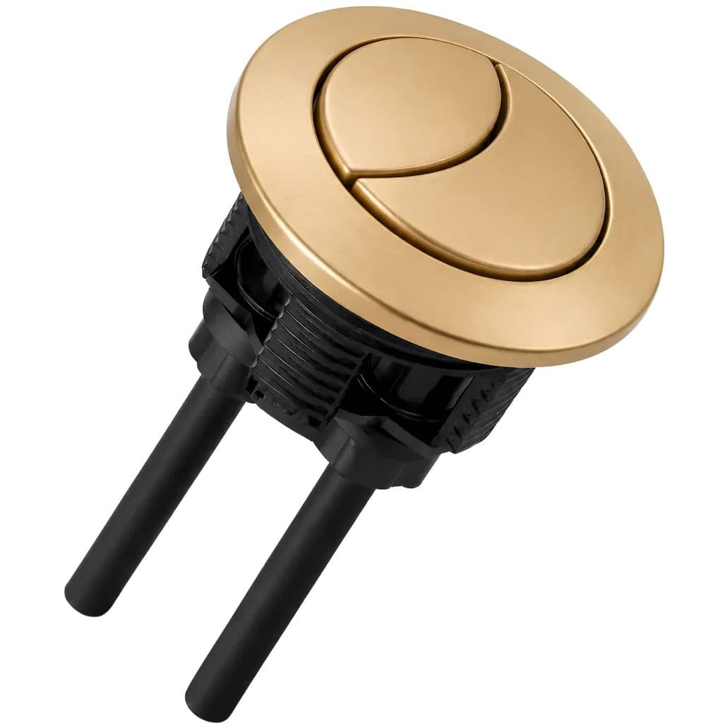 Botão Caixa Acoplada Dourado Duplo Acionamento Universal