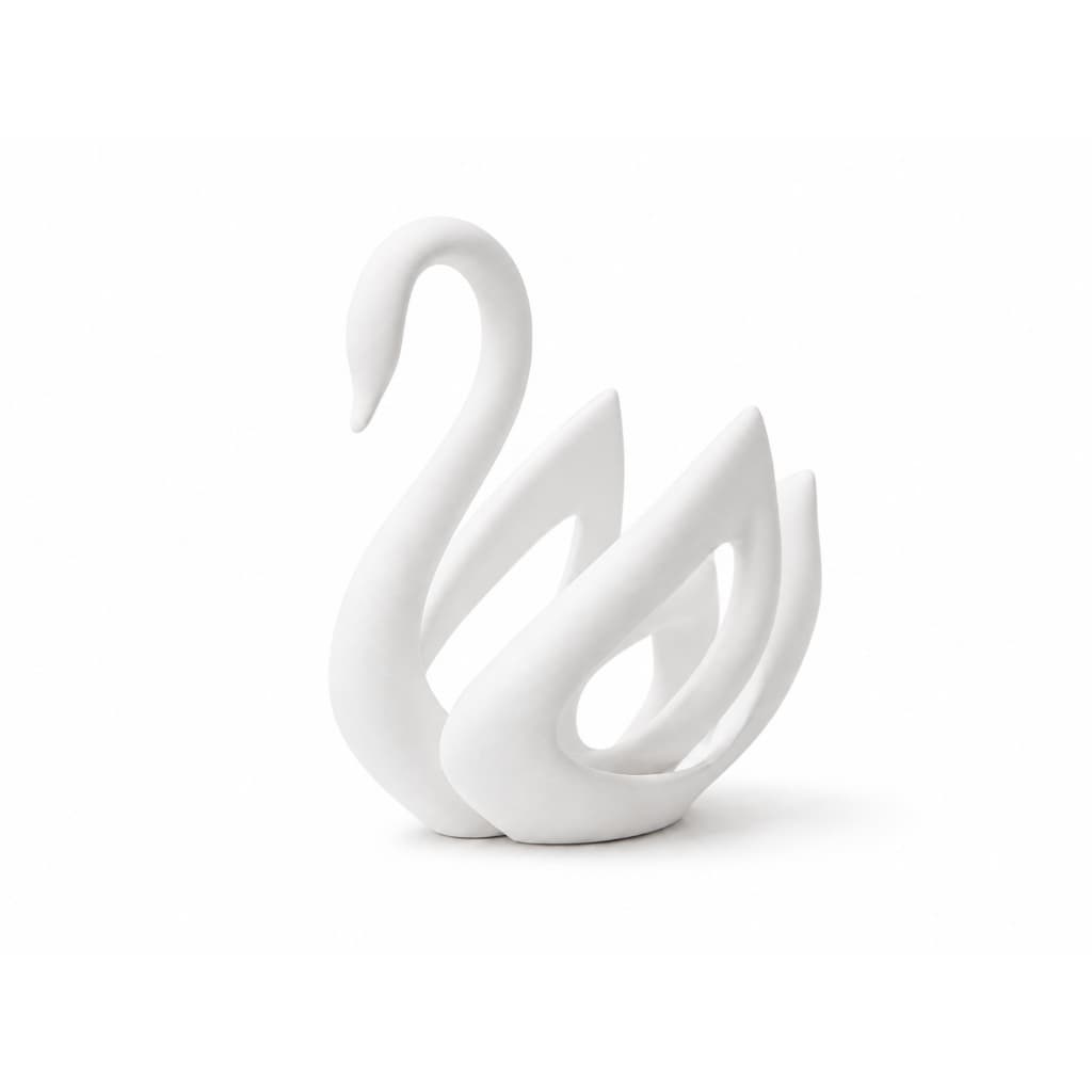Escultura Cisne Elegante Decorativo Vazado Minimalista Lindo Moderno