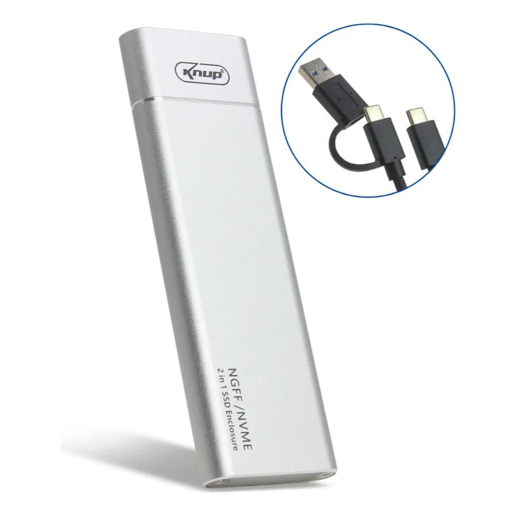 Case SSD M2 NVME e Ngff Sata Portátil USB Rápido Pcie Case Externo Cabo Usb 3.0 Universal