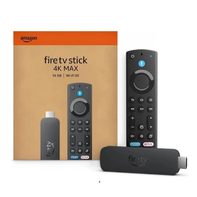 Amazon Fire TV Stick 4K Max 16GB Wifi 6E - Com Alexa Comando de Voz integrado
