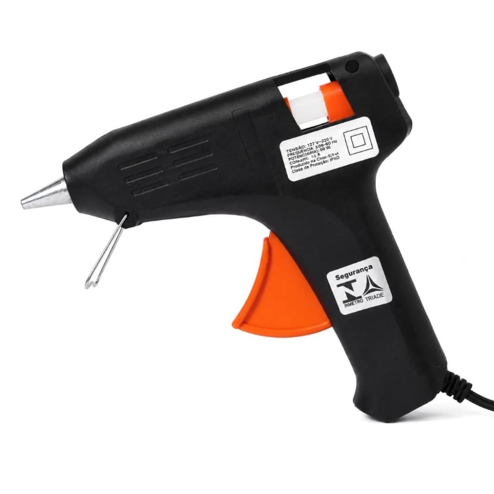 Pistola Cola Quente 40W Grande Bivolt para Bastão De Cola Quente Grosso 11mm