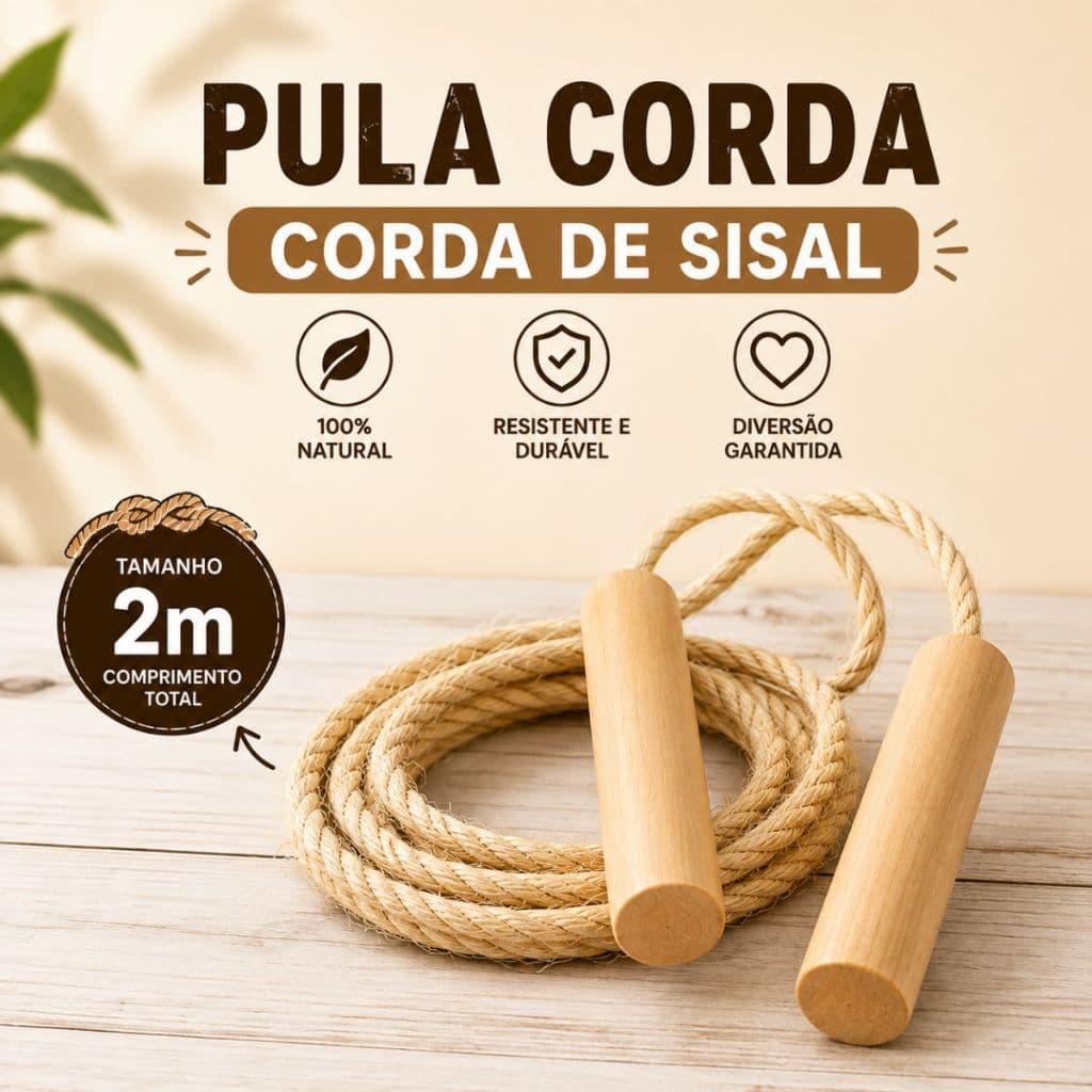 10 Pula Corda 2,0m Infantil Lembrancinhas Dia das Crianças Festa São João Aniversário Prendas