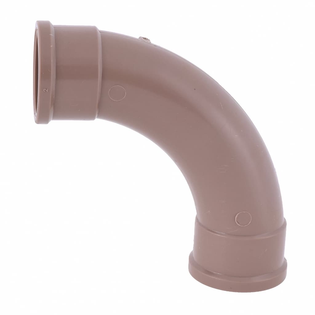 Curva 90° PVC Marrom Soldável 50mm (1 1/2") - Plastilit