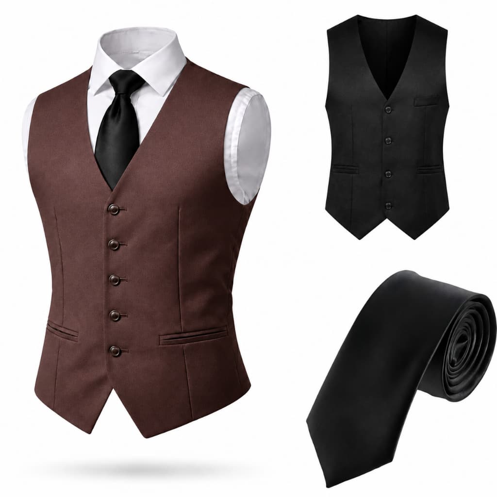 KIT COLETE SOCIAL + GRAVATA SLIM PREMIUM MASCULINO P TERNO, FORMATURA