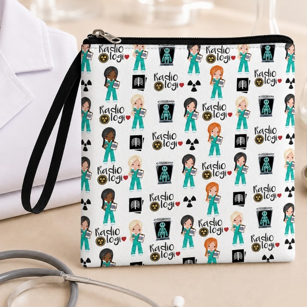 Porta Jaleco Radiologia Tecnico em Radiologia Radiologista Raio X Presente Formatura Estagio Bolsa Necessaire Impermeave