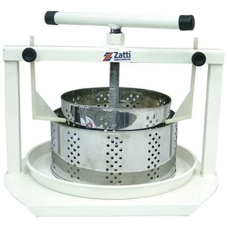 Prensa Queijo Inox Zatti com Formas 500g e 1kg - Compacta e Fácil de Limpar
