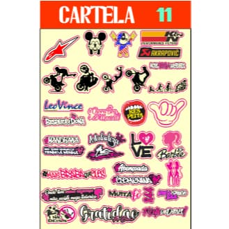 CARTELA DE ADESIVOS 20X30