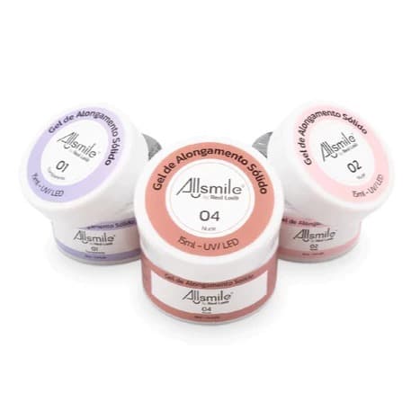 Gel Sólido De Alongamento Para Tips Powder Gel Cremoso - Real Love ALLSMILE S