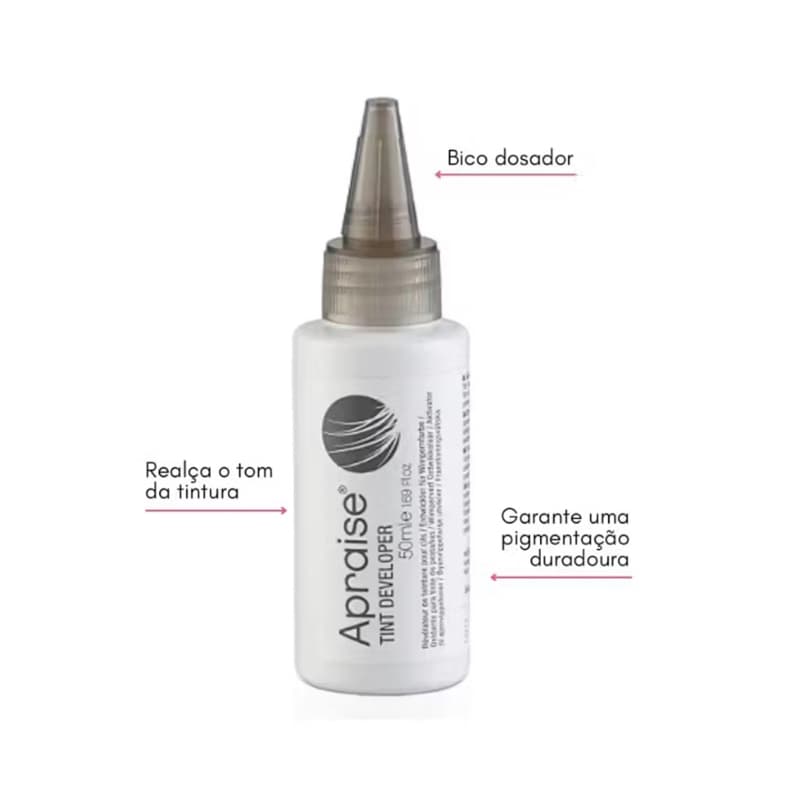 Oxidante De Tinta Para Cílios E Sobrancelha Apraise 50ml