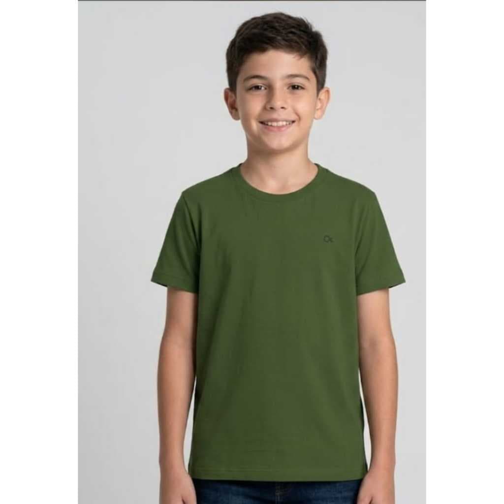 Camiseta Ogochi Infantil Original 100%algodao Basica Lindas Cores