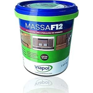 Massa Para Madeira F12 Viapol 1,65kg Mogno