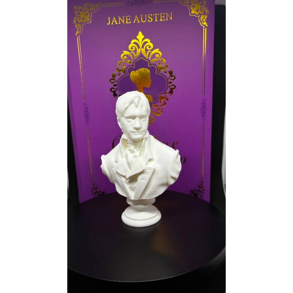 🏛️ Busto Decorativo Mr. Darcy | Orgulho e Preconceito | Escultura Literária