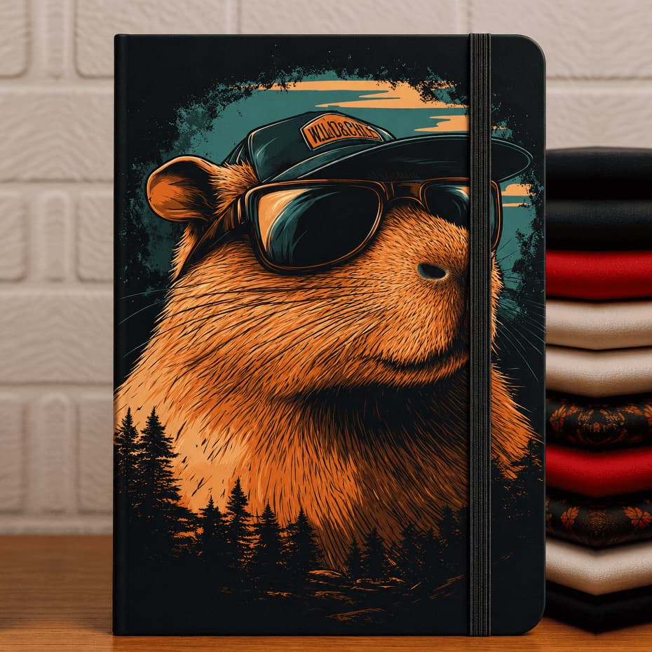 Caderno Moleskine CAPIVARA – Capa Dura Criativo 160 Páginas Anotações Bullet Journal - 21x14