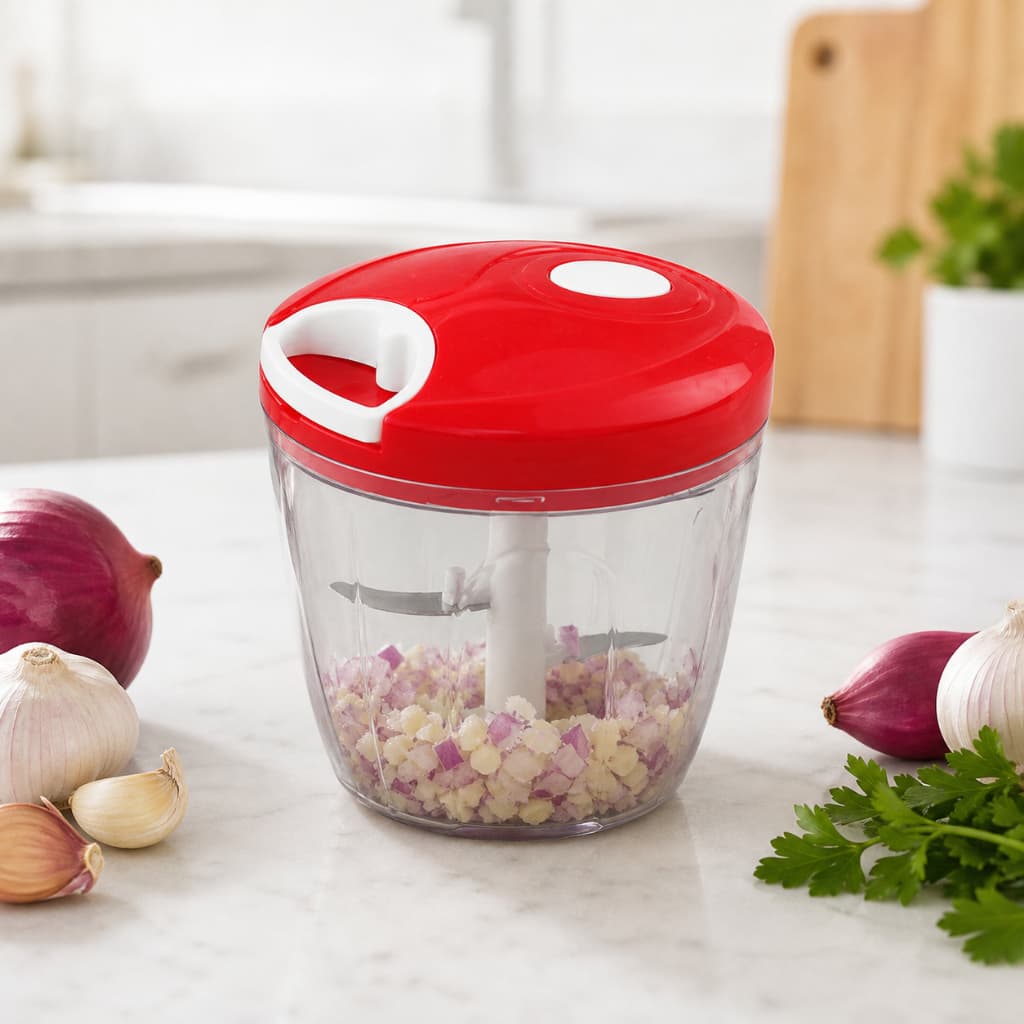 Mini Processador Manual Portatil Pratico Facil Uso Utensilio Cozinha