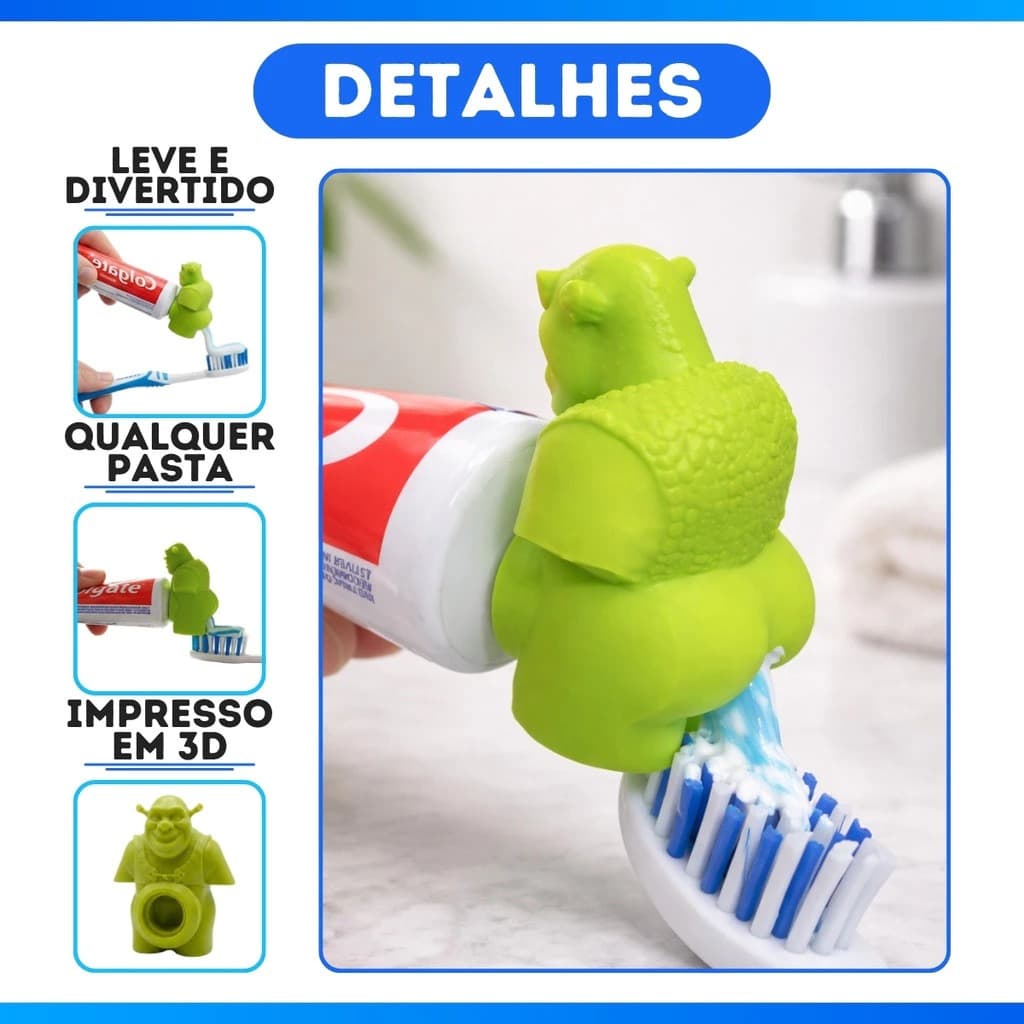 Tampa pasta de Dente Shrek PINTADO