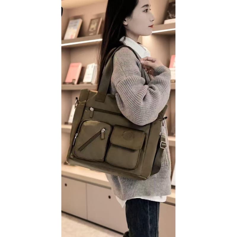 Bolsa feminina sacola grande de ombro de lado nylon tactel impermeável alta qualidade