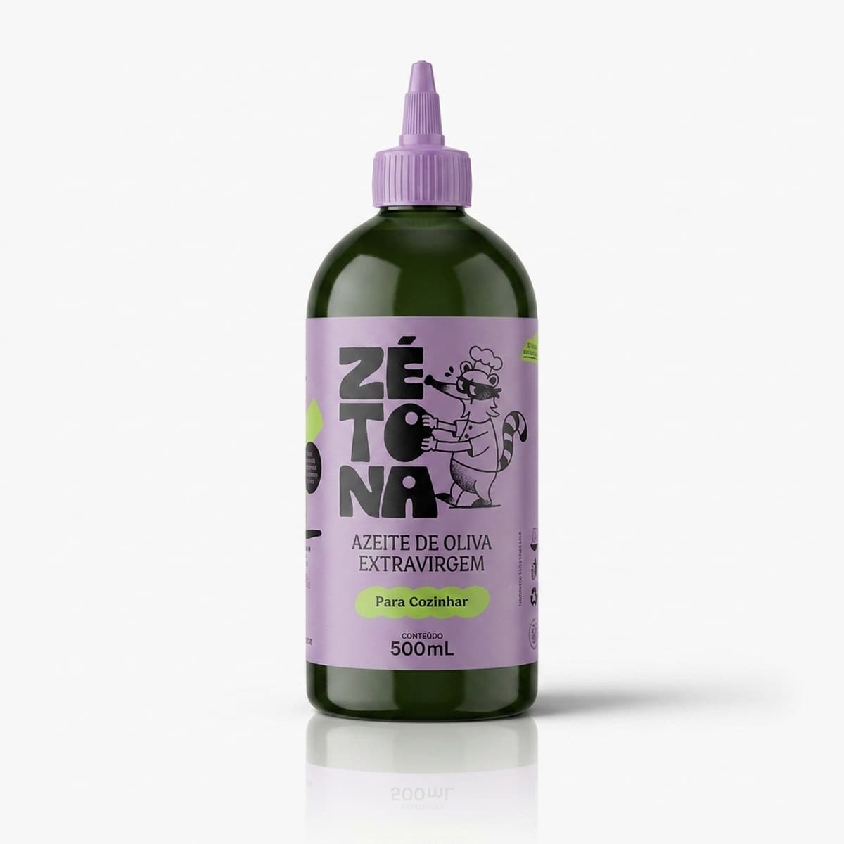 Azeite de Oliva Extra Virgem Zetona 500ml Extrafrio Frutado Leve para Cozinhar Refogar Grelhar Assar