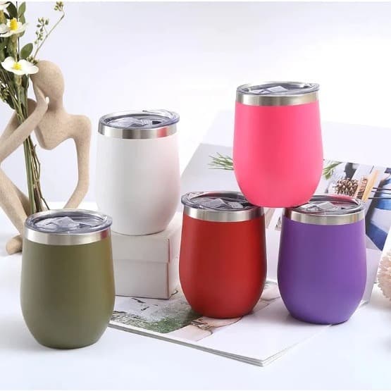 Copo Térmico Personalizado 360ml Inox Cuia com Tampa Gravação a Laser Nome Logo Presente Brinde