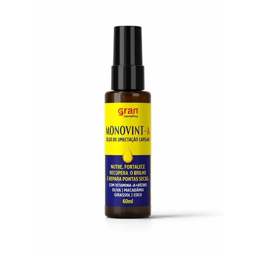 Óleo de Umectação Capilar Monovin A Crescimento Capilar e Nutrição 60ml