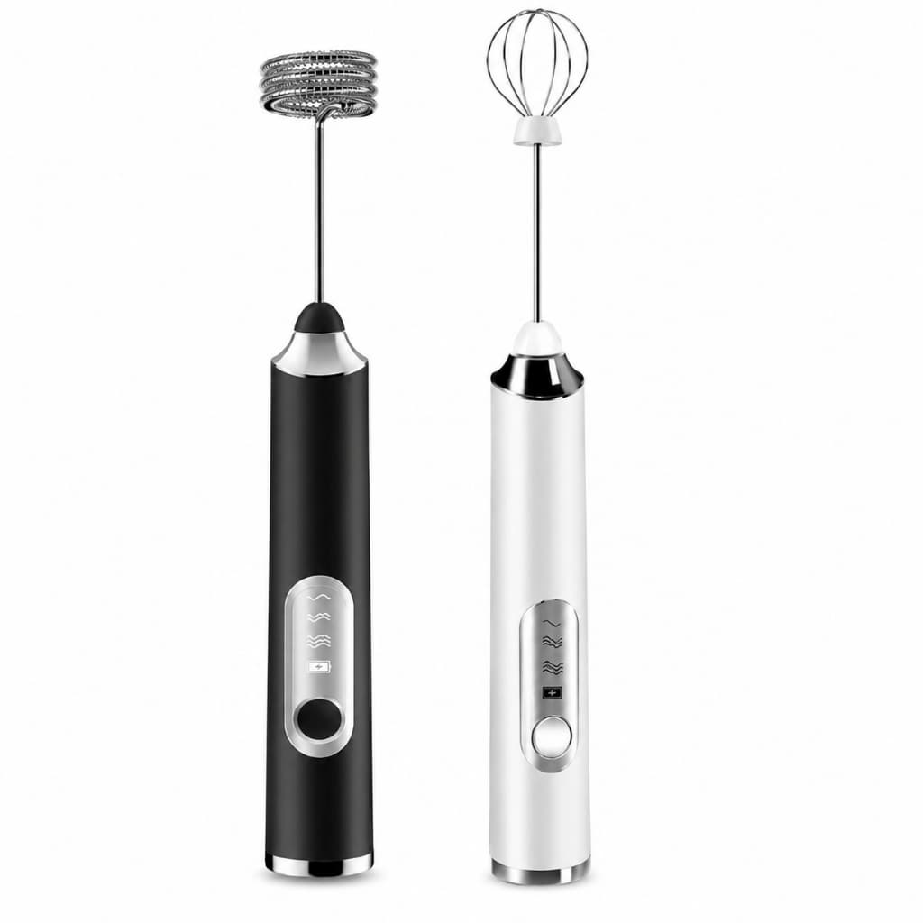 Mini Espumador de Leite Elétrico Recarregável USB 3 Velocidades Batedor de Café Cappuccino