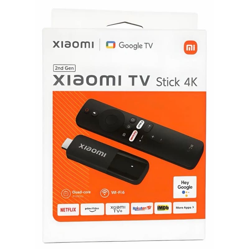 Xiaomi Tv Stick 4k - 2a Geração | Google Tv | Controle Por Cor Branco Tipo De Controle Remoto De Voz