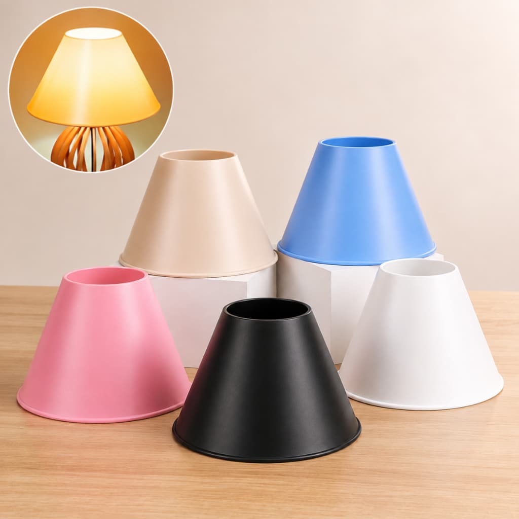 Cúpula para Abajur Luminária Grande Plástica Decoração Sala Quarto Bebê