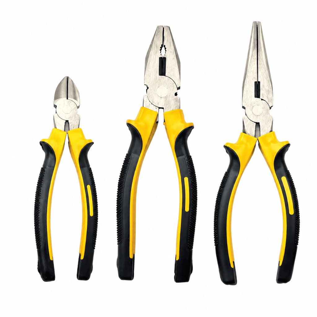 Conjunto 3 alicates Startools Pro com alicate universal 8, bico 6 e corte diagonal 6 AR0403