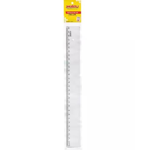 REGUA DE 30 CM CRISTAL WALEU